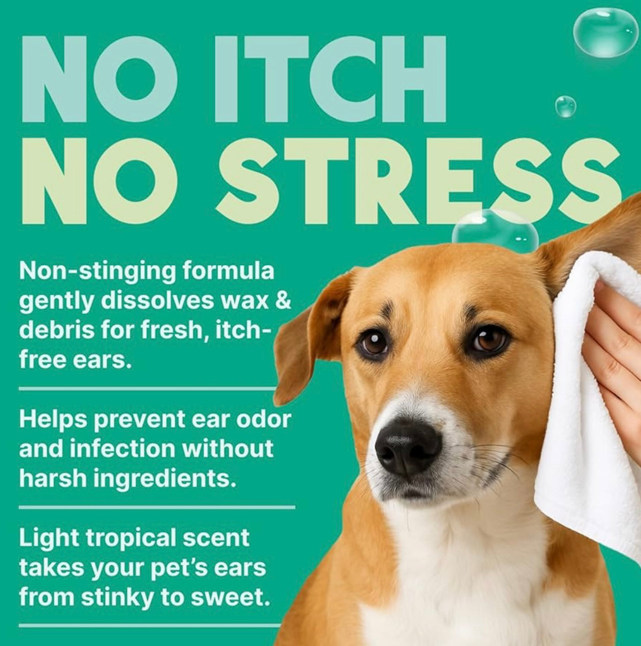 TropiClean Alcohol-Free Ear Wash for Dogs & Cats