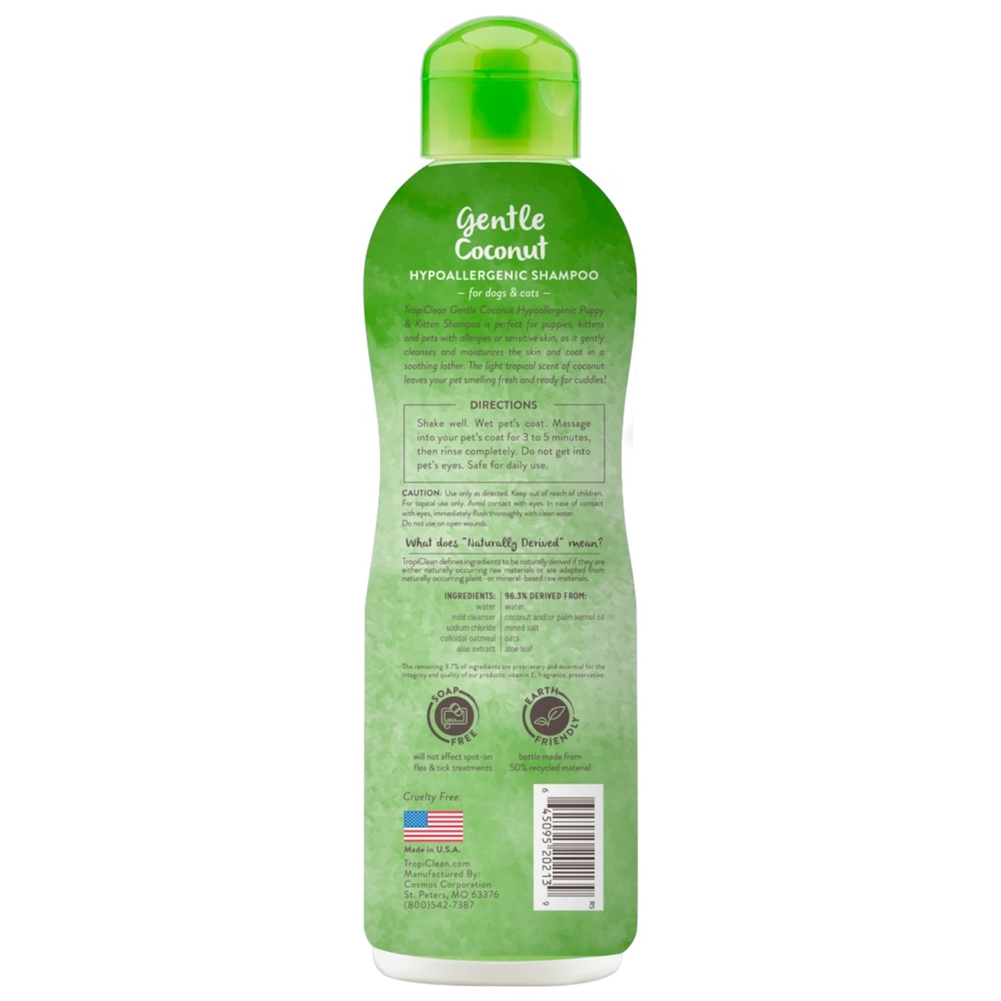 TropiClean Gentle Coconut Hypoallergenic Puppy and Kitten Shampoo