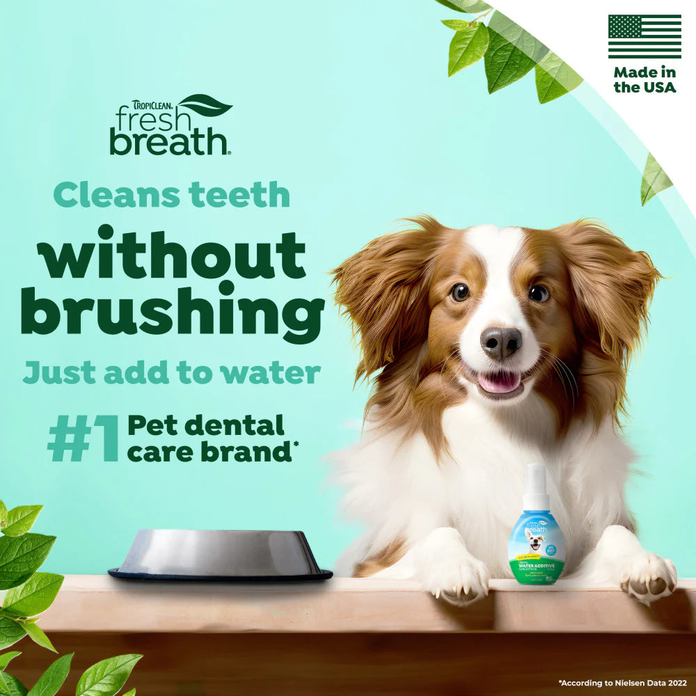 TropiClean Fresh Breath Dog Dental Water Additive Concentrate