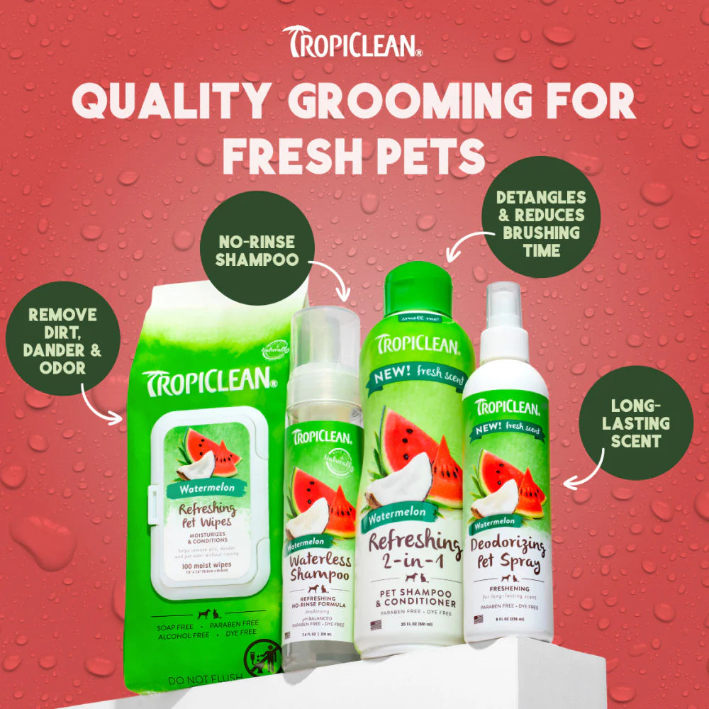 TropiClean Watermelon Deodorizing Spray for Dogs and Cats