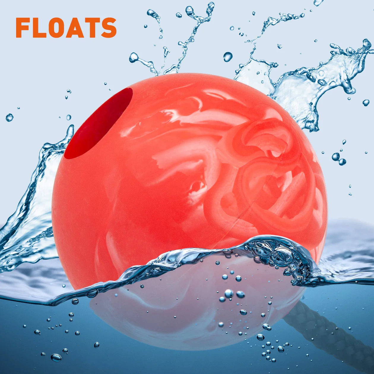 Rubber Euro Ball with Rope