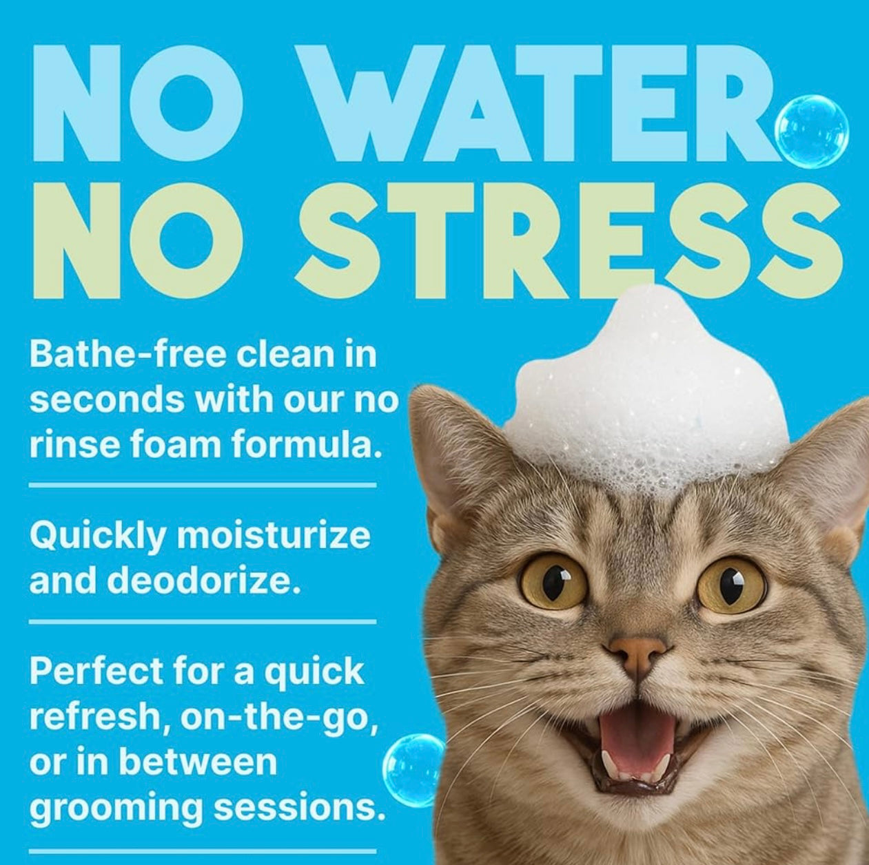 TropiClean Dander Reducing Waterless Cat Shampoo