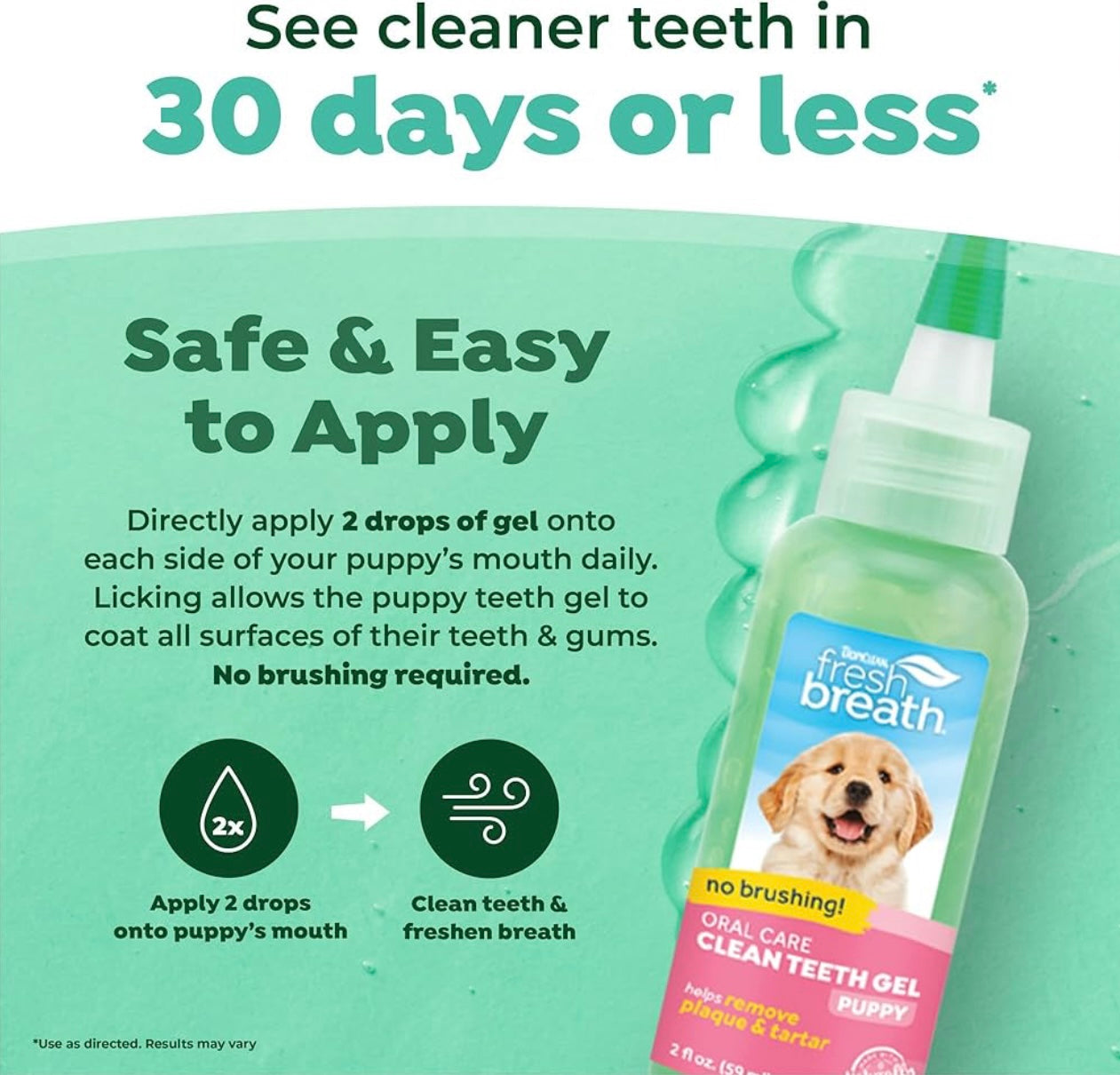 TropiClean Fresh Breath Dental Gel for Puppies