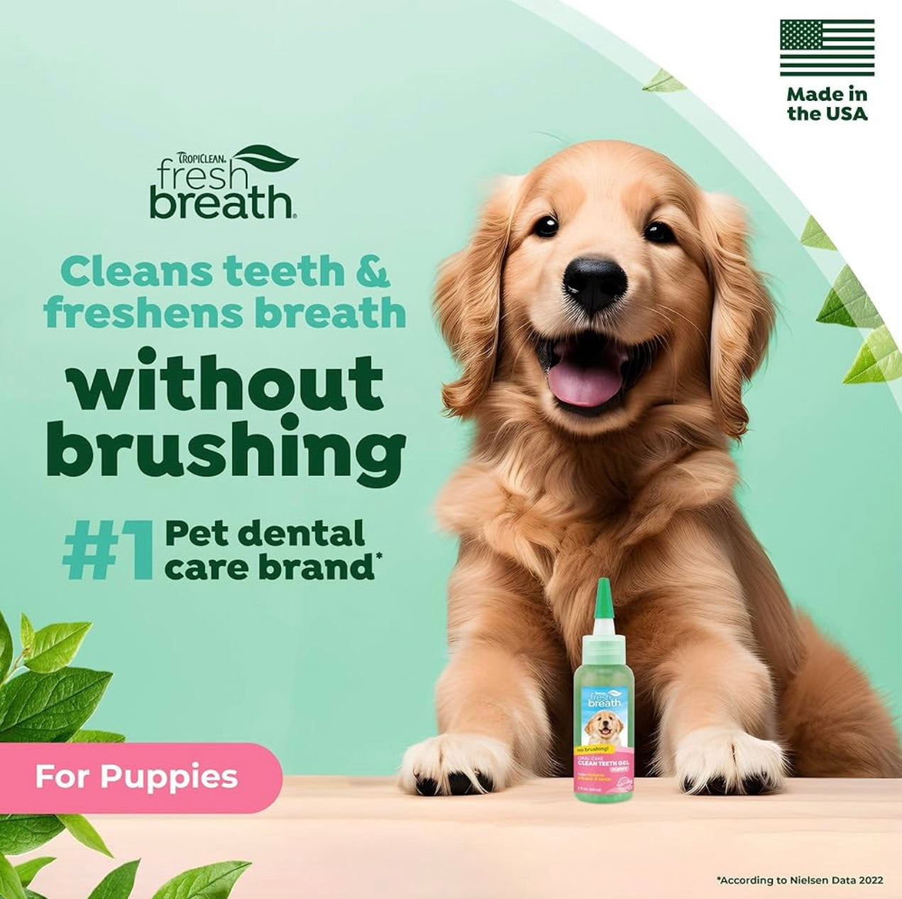 TropiClean Fresh Breath Dental Gel for Puppies