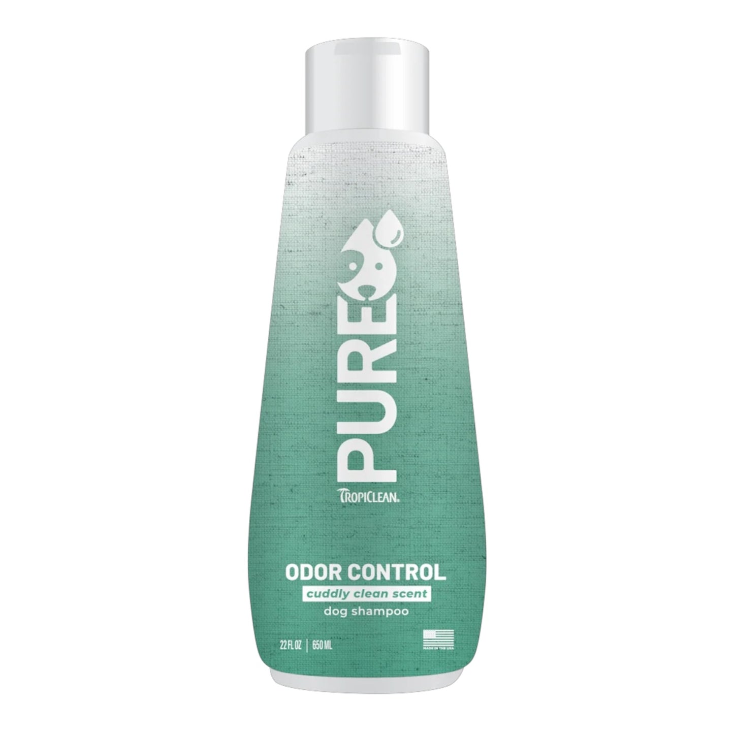 TropiClean PURE Cuddly Clean Odor Control Plant-Based Dog Shampoo