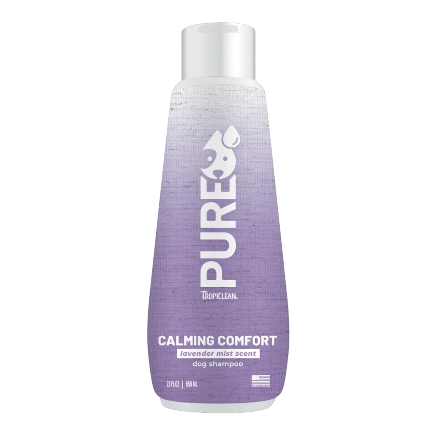 TropiClean PURE Lavender Mist Calming Plant-Based Pet Shampoo