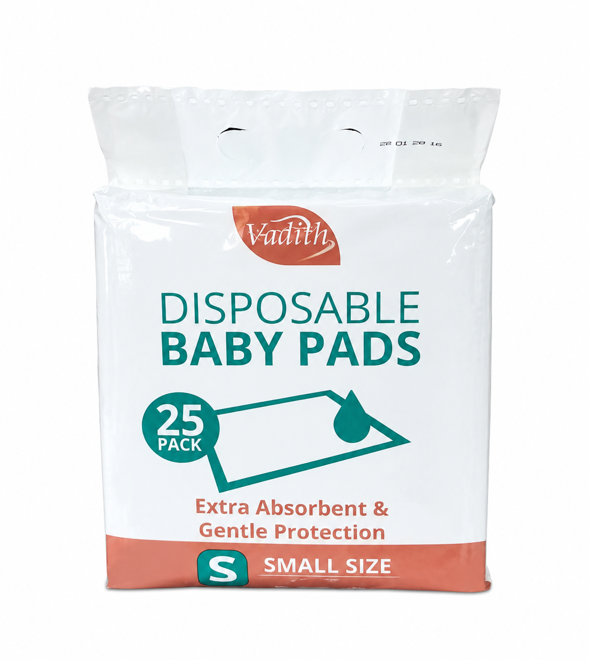 Vadith Disposable Baby Pads – Small Size (25 Pack)