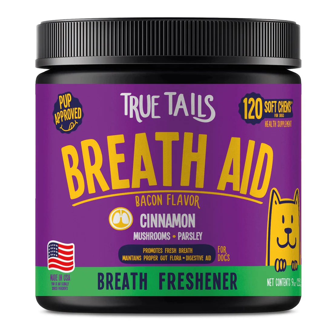 Breath Aid With Cinnamon For Dogs 9oz Jar (120 count