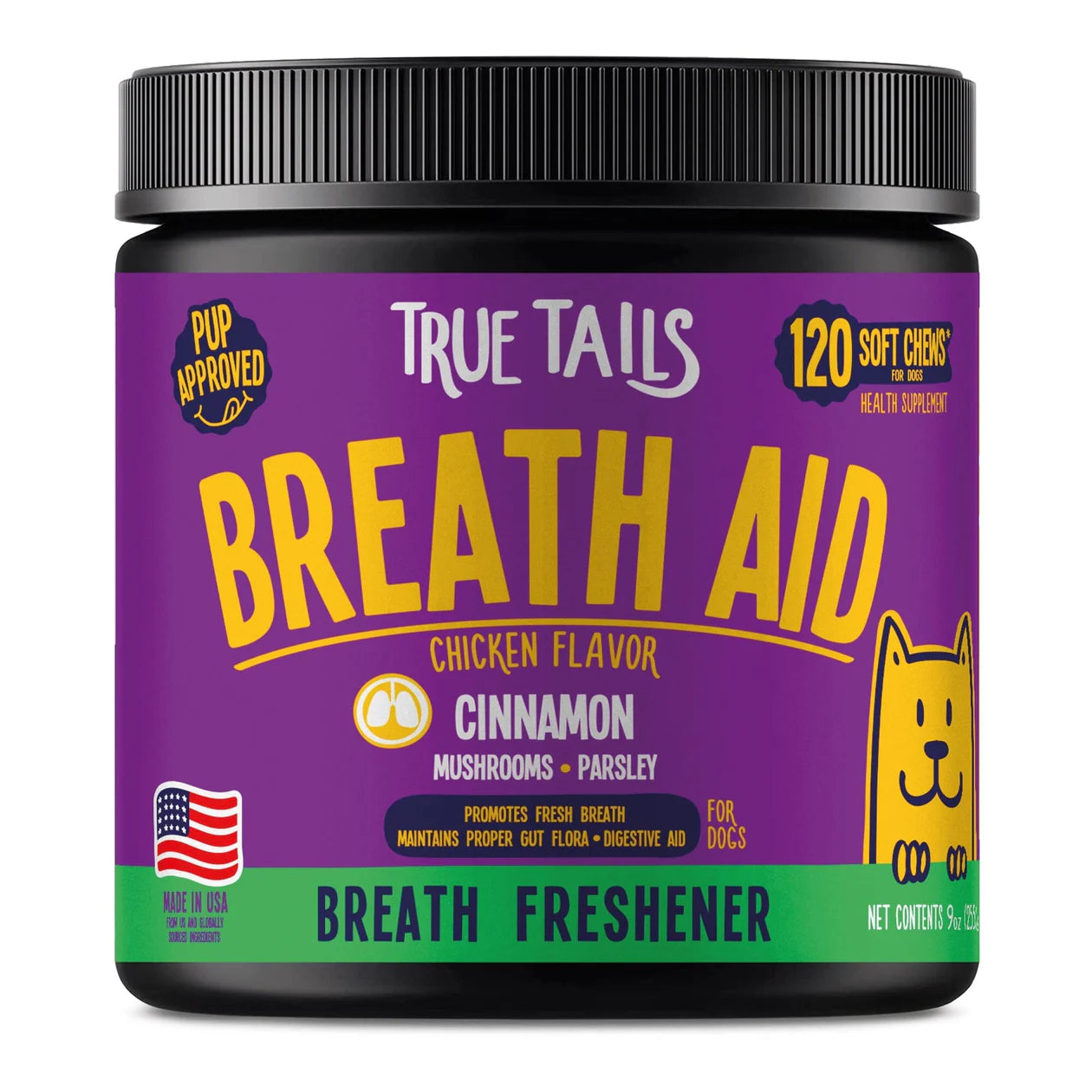 Breath Aid With Cinnamon For Dogs 9oz Jar (120 count