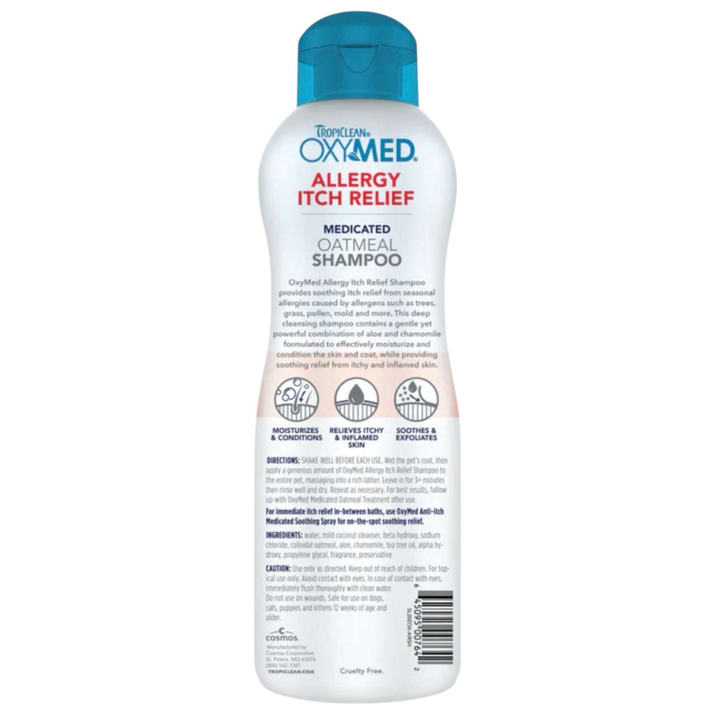 TropiClean OxyMed Allergy Itch Relief Pet Shampoo