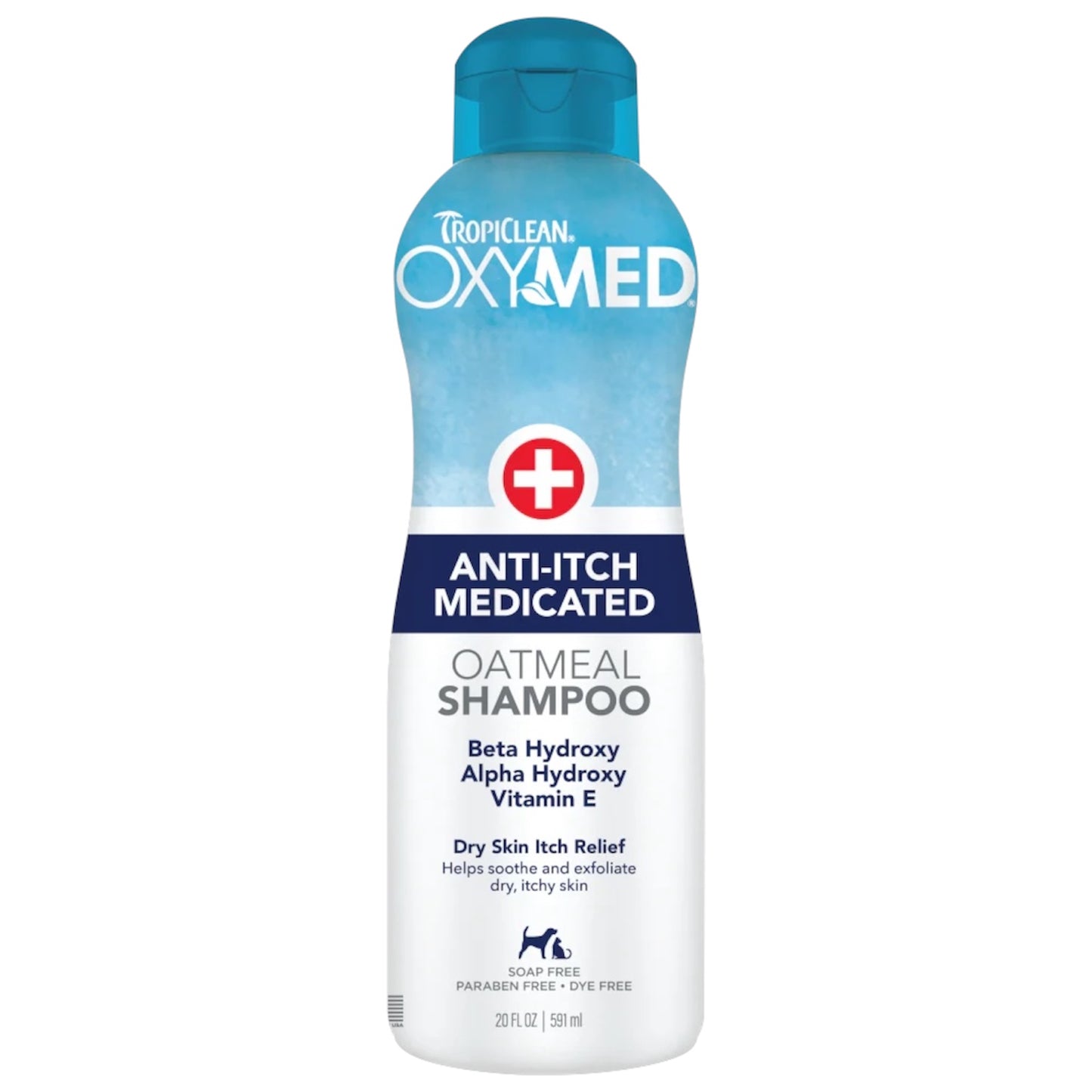 TropiClean OxyMed Medicated Anti Itch Shampoo for Pets