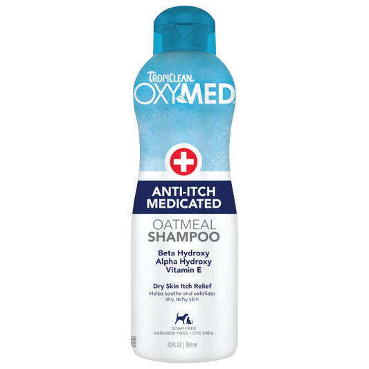 TropiClean OxyMed Medicated Anti Itch Shampoo for Pets