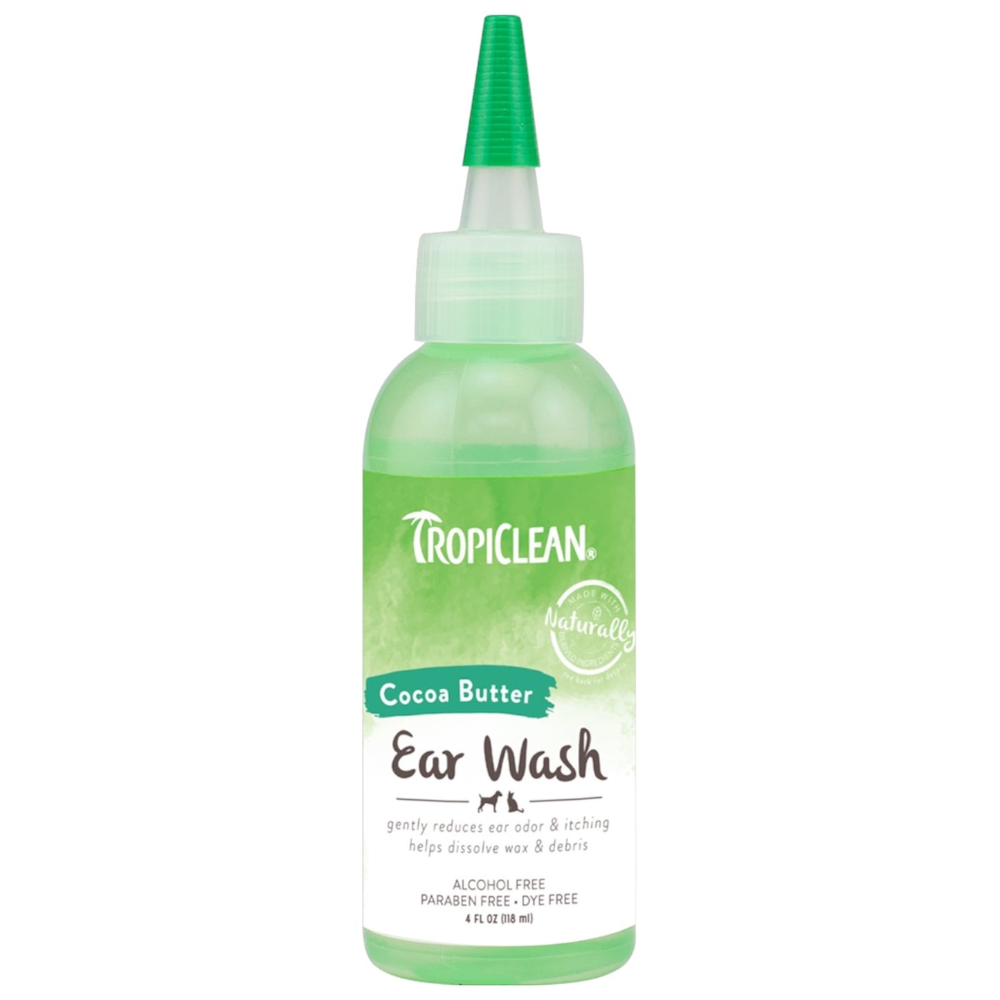 TropiClean Alcohol-Free Ear Wash for Dogs & Cats