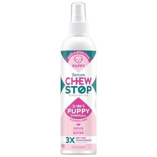 TropiClean Chew Stop Behavior Aid Puppy Spray 2-In-1