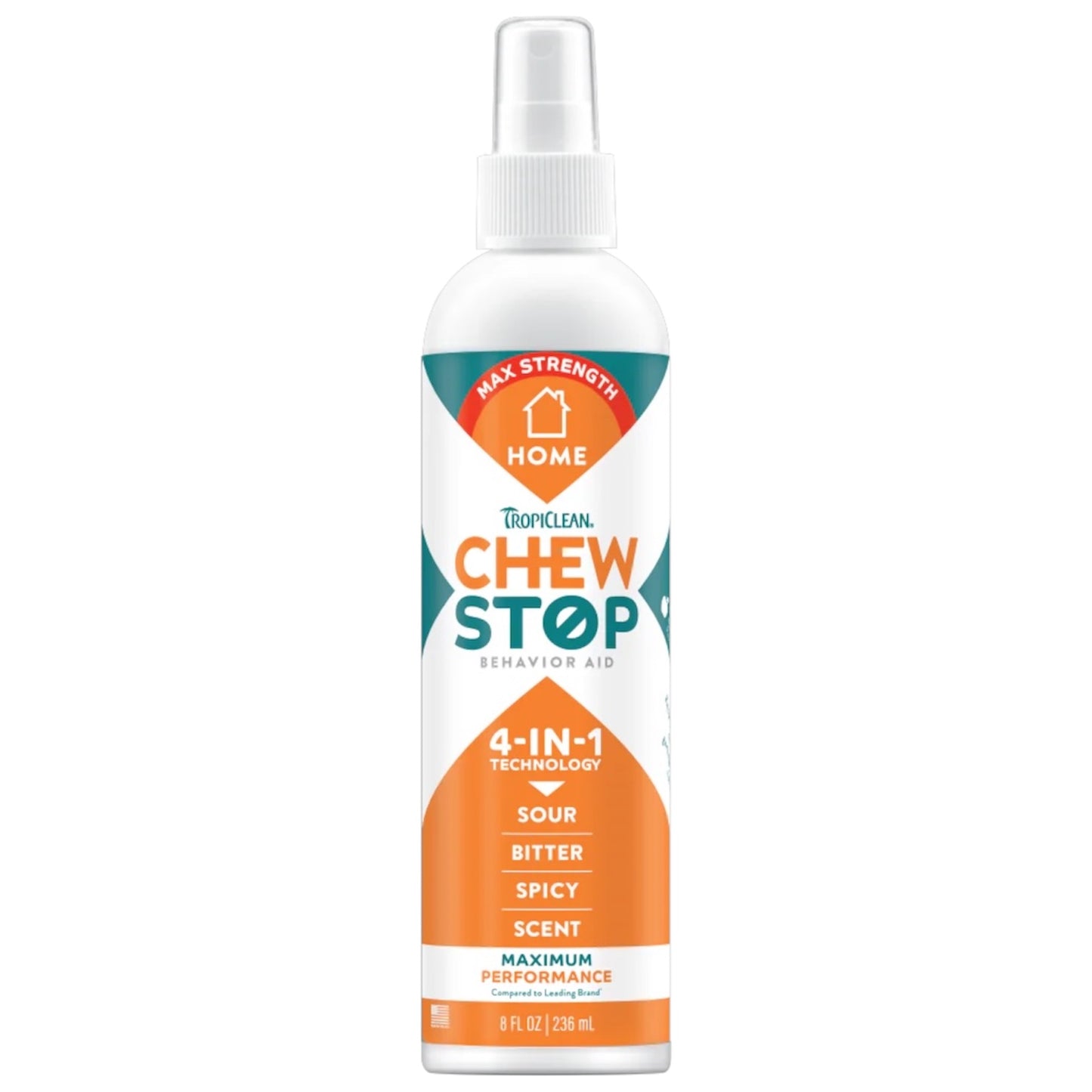 TropiClean Chew Stop Dog Behavior Aid Home Spray 4-In-1