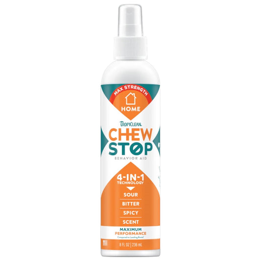 TropiClean Chew Stop Dog Behavior Aid Home Spray 4-In-1