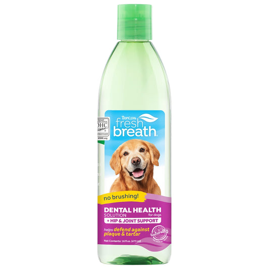 TropiClean Fresh Breath Oral Care Water Additive Plus Hip & Joint for Pets