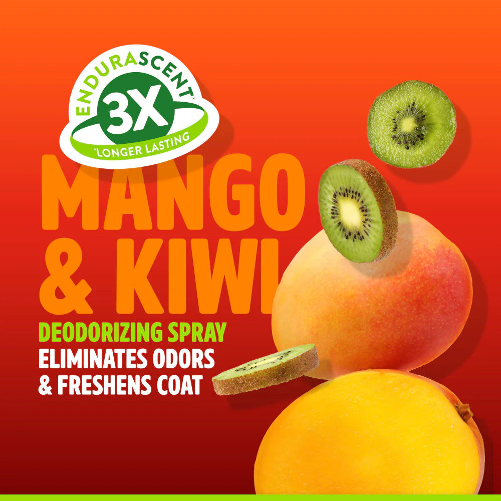 TropiClean EnduraScent Mango Kiwi Pet Deodorizing Spray
