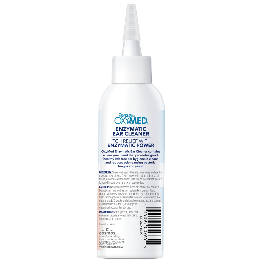 TropiClean OxyMed Enzymatic Ear Cleaner for Pets