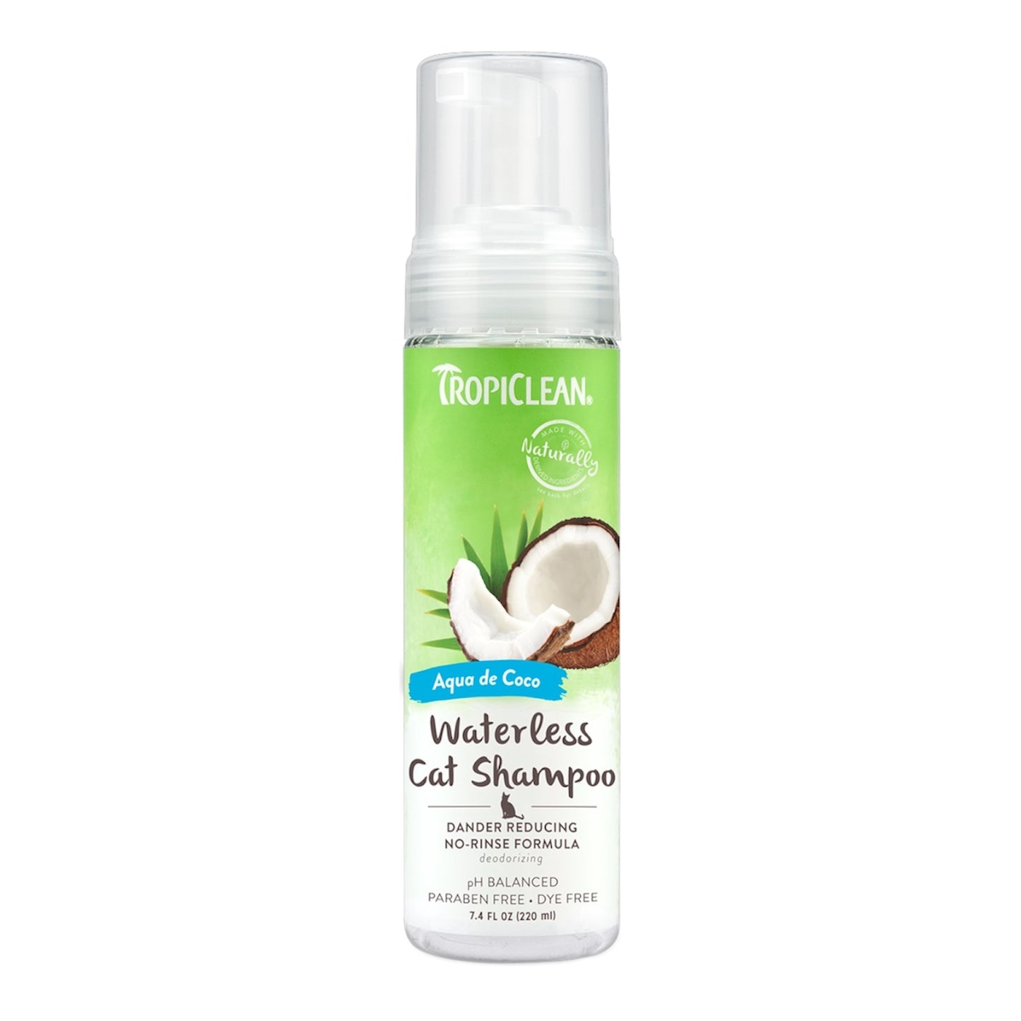 TropiClean Dander Reducing Waterless Cat Shampoo