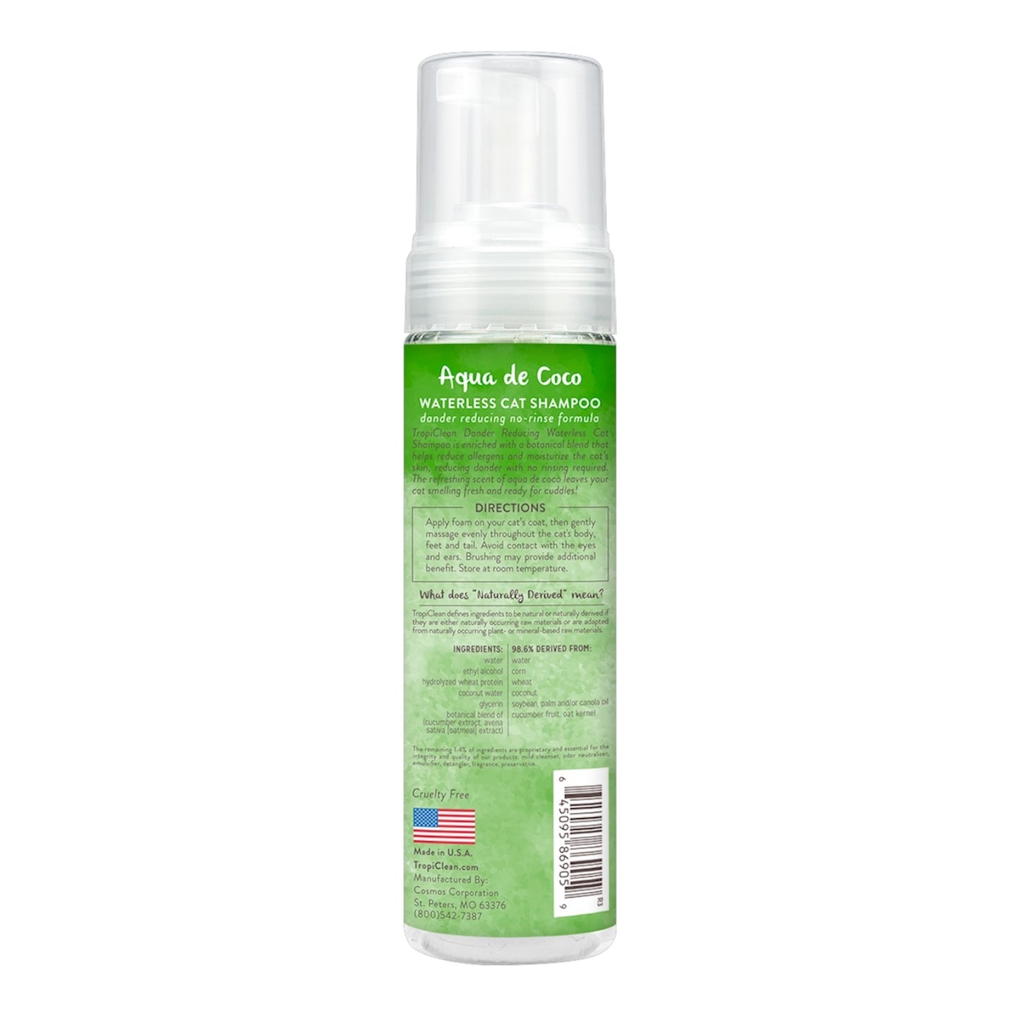 TropiClean Dander Reducing Waterless Cat Shampoo