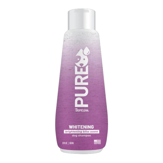 TropiClean PURE Brightening Bliss Whitening Plant-Based Dog Shampoo
