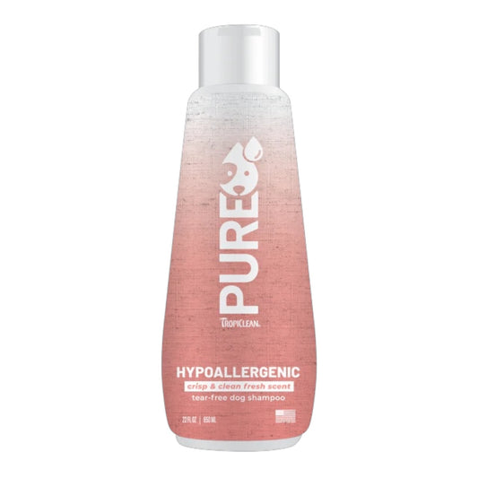 TropiClean PURE Crisp & Clean Fresh Hypoallergenic Plant-Based Dog Shampoo